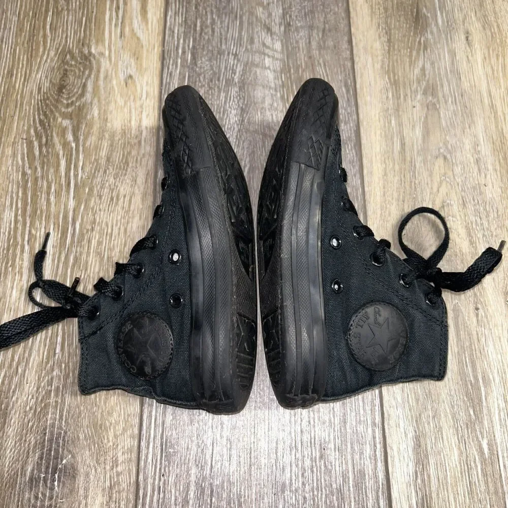 Converse Kids Youth US Size 11 All Star Chuck Taylor Black High Tops 3S121 Shoes